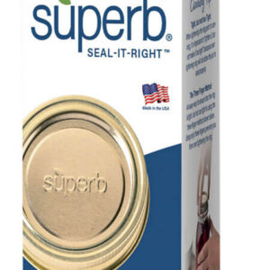 Box of 12 regular bands and lids for mason jars.