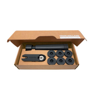 Overview of what is inside the box for the Airtender Food and Wine Vacuum tool.